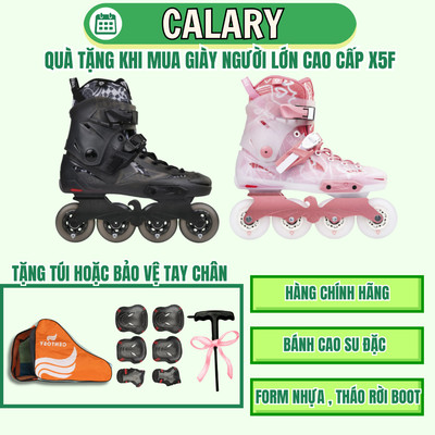 Giày Trượt Patin Người Lớn Centosy Flying Eagle X5F Black Pink Form Nhựa Đẹp, Bánh Cao Su Êm Chất Lượng