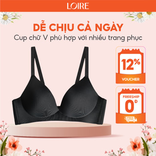 Áo Lót Không Gọng Loire Đệm Mỏng Thoải Mái Cúp Chữ V Sâu Định Hình Ngực  AL250304