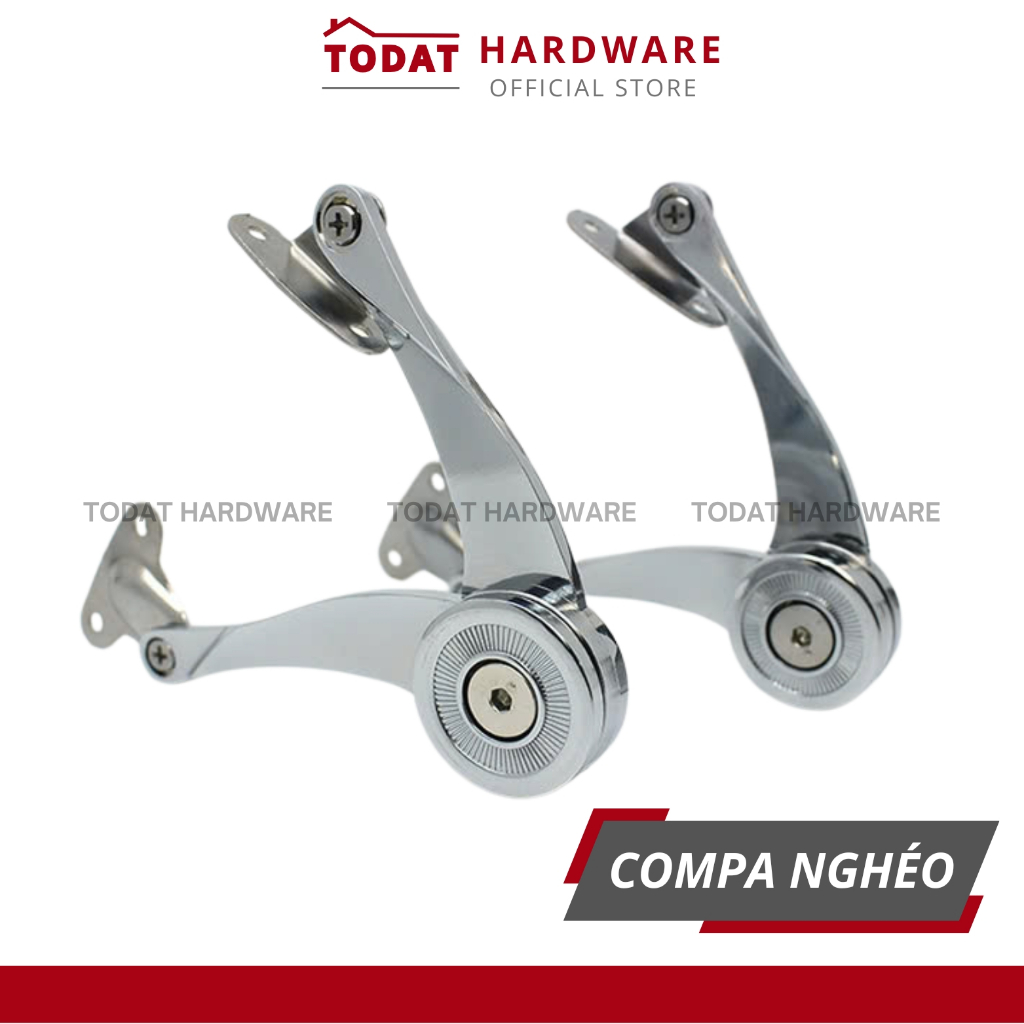 [0707] Tay Nâng Hạ Cánh Tủ Bếp Compa, Bản Lề Nâng Cánh Tủ Lực Nâng Tối Đa 20kg