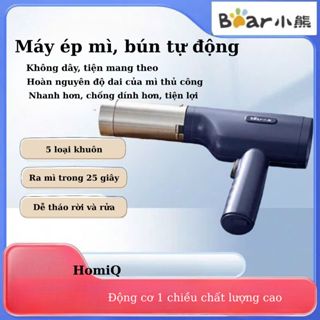 Máy Làm Mì Tươi Bear Không Dây – 5 Khuôn, Pin Sạc, Tiện Dụng Tại Nhà