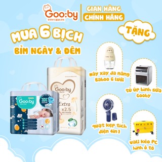 (Combo quà) 6 Bịch Tã/bỉm Gooby Extra và Premium mềm mại, siêu thấm hút đủ size cho bé 4-30KG