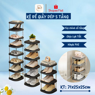  Kệ giày dép 5 tầng thông minh IMU Furniture – Kệ lắp ghép nhựa chịu lực dễ di chuyển 