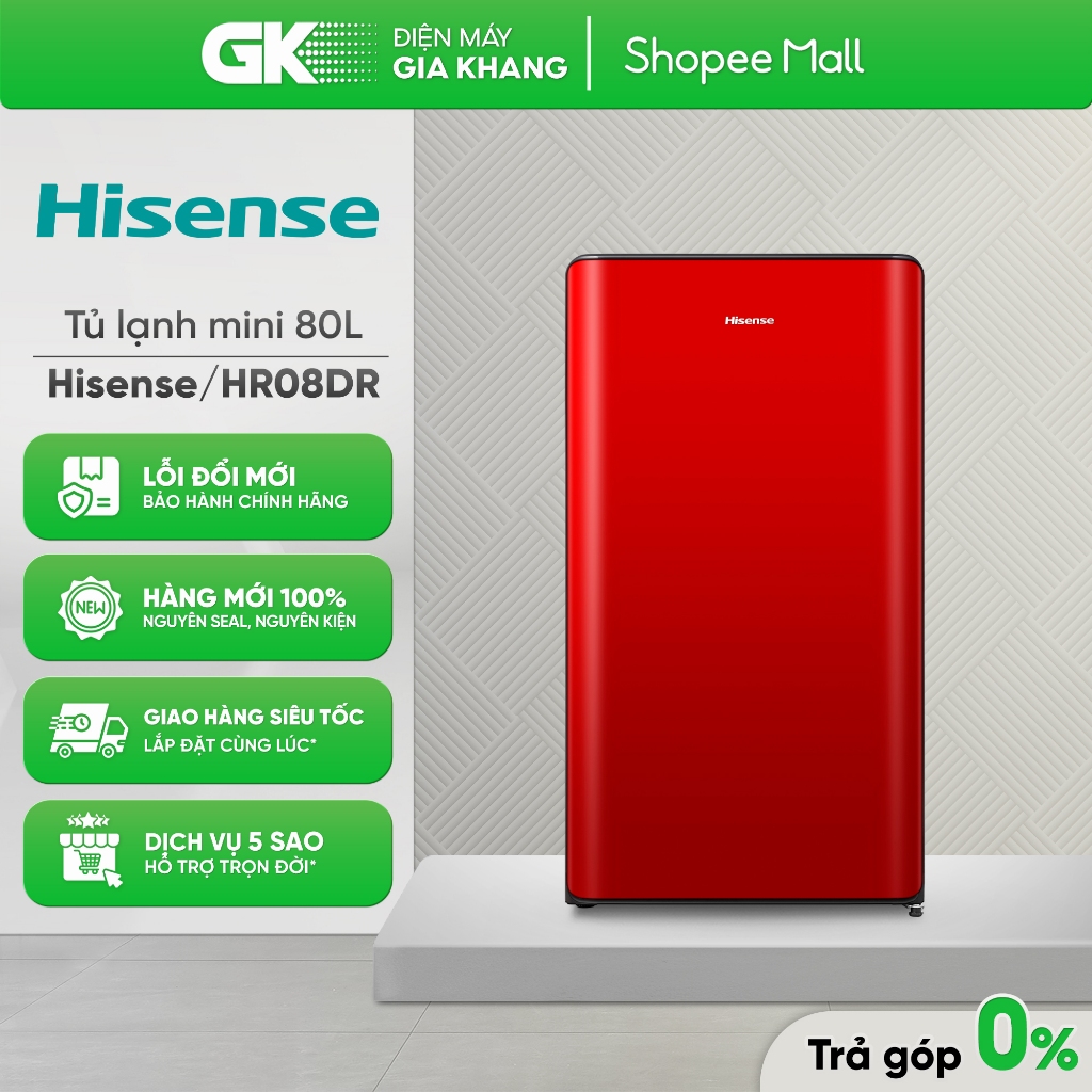 RR106D4EBN (Đen) | RR106D4ESN (Xám) | HR08DR | HR08DW - HR09DB 94 Lít - Tủ Lạnh Mini Hisense 82 Lít 