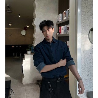 Áo sơ mi nam chất jean bò xanh Simaki Shirt by Scott Sor