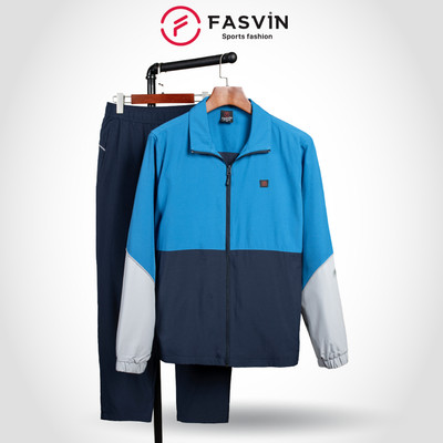 Bộ quần áo gió nam 2 lớp FASVIN BC24634.HN vải thể thao cao cấp lót vải thun hàng chính hãng
