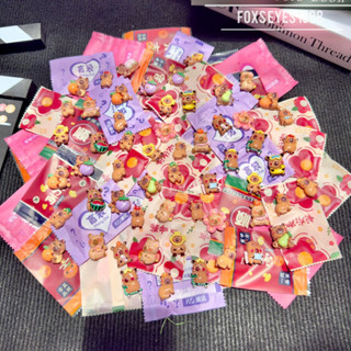 (Chọn mẫu, Tặng keo, Có trùng mẫu) Set 10/30 Túi Mù Charm Capybara Loopy Gấu Dâu Xu Hướng