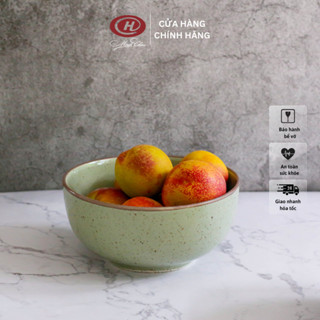 Bát tô sứ kiểu hàn nhiều size màu xanh lá men muối tiêu kiểu Nhật  - Sứ Minh Châu