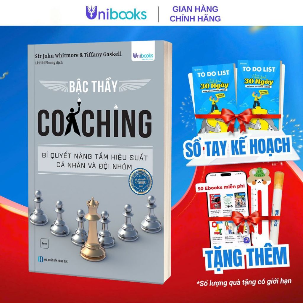 Sách - Bậc Thầy Coaching – Bí Quyết Nâng Tầm Hiệu Suất Cá Nhân Và Đội Nhóm - Unibooks