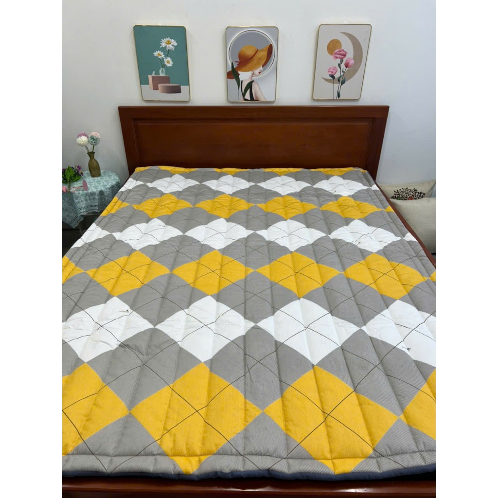 Nệm lót sàn, nệm lót giường,nệm cuộn đa năng , toper mỏng 100% coton.1m5*2m