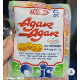 (Chính Hãng) 1 Lốc Bột Rau Câu Giòn Agar hiệu Hải Long (20gói ×25gram)