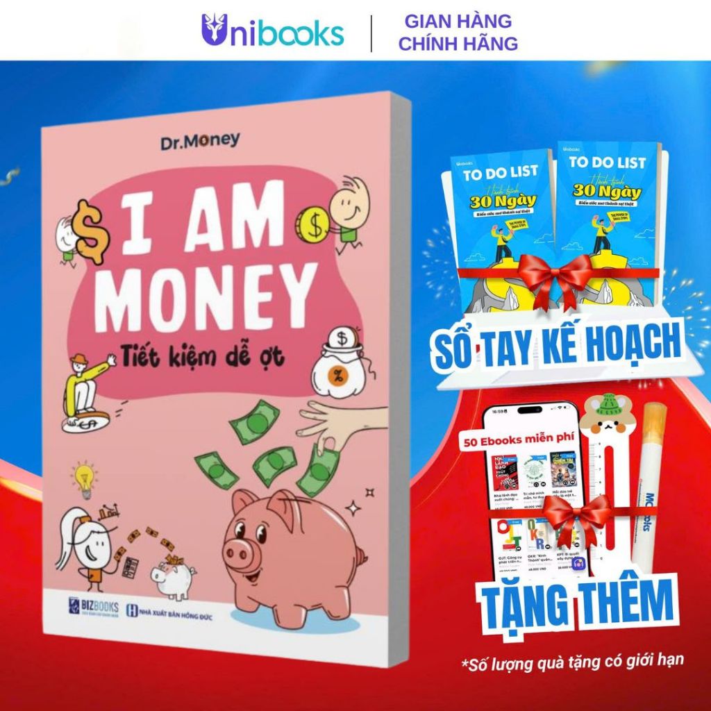 Sách - I Am Money: Tiết kiệm dễ ợt - Dành cho học sinh từ 10-15 tuổi - Bizbooks