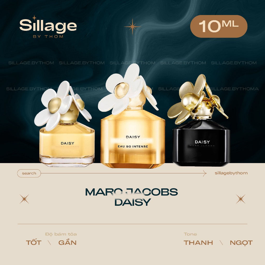 MJ DAISY EDT DAISY EAU SO INTENSE EDP DAISY EDP | Mẫu thử nước hoa nữ