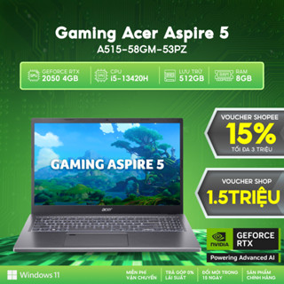 Laptop Gaming Acer Aspire 5 A515-58GM-53PZ – i5-13420H, RTX 2050, hiệu năng vượt trội cho game thủ