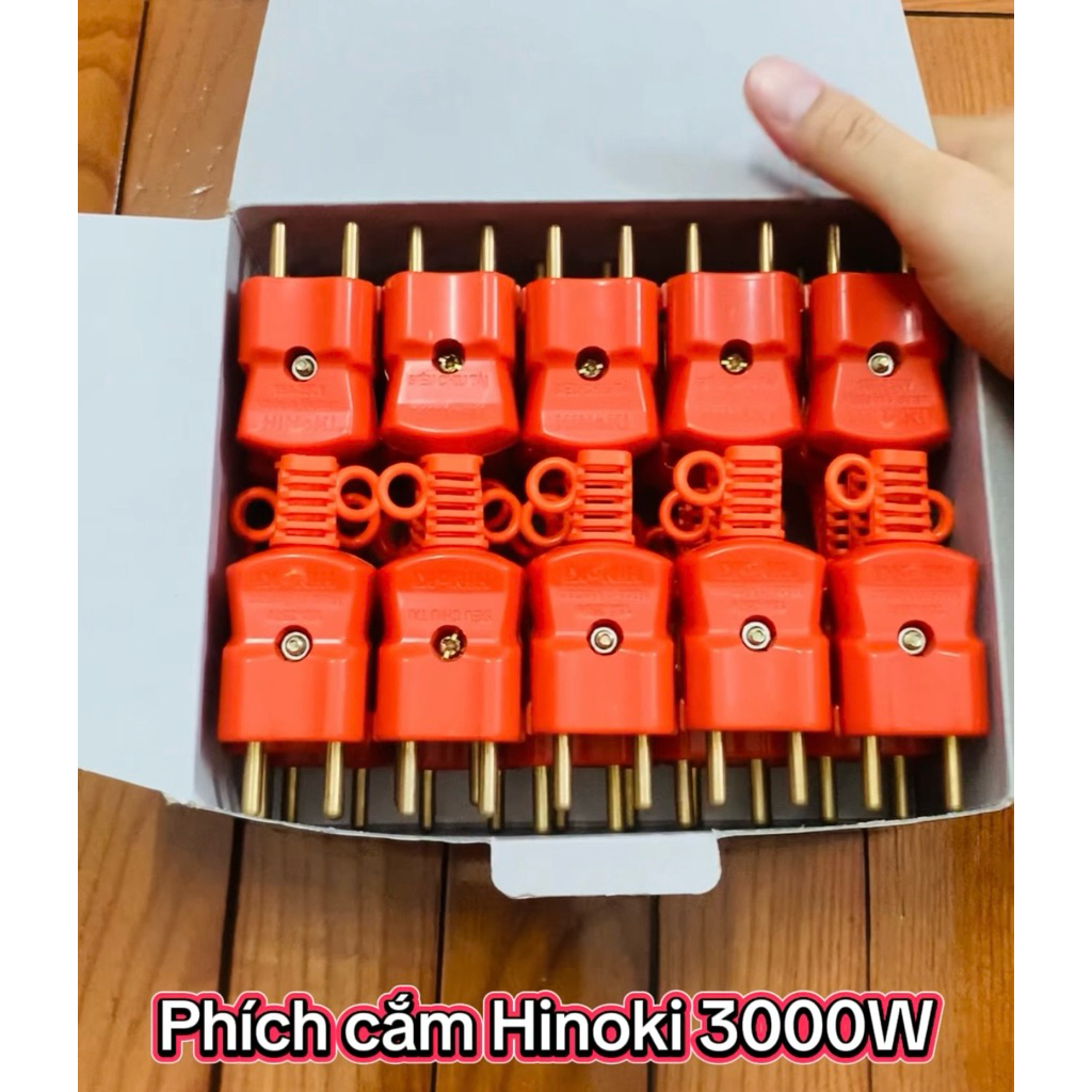 Combo 1 hộp 30 phích cắm siêu chịu tải Hinoki 3000W