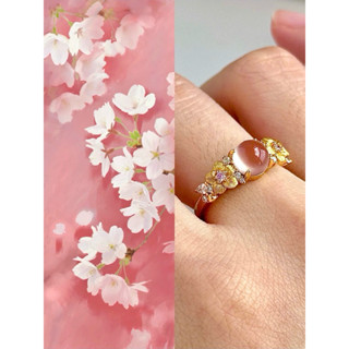   l.G 1330k   Nhẫn Bạc Thật Nam Hồng S925 Công Chúa-Sunday 