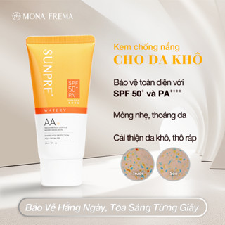 Kem Chống Nắng Mona Frema SUNPRE AA High Protection Aqua Facial Gel 60ml - AA vàng 
