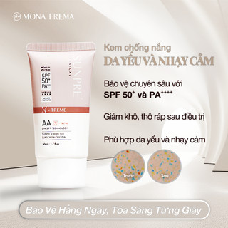  Kem Chống Nắng Mona Frema SUNPRE AA XTreme 50+ Original Sunscreen 50ml  Không Màu  