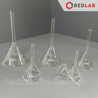 Phễu thủy tinh ONELAB Ø 40 50 60 75 90 100 150 mm, dùng chiết rót dung dịch, hương liệu, có VAT