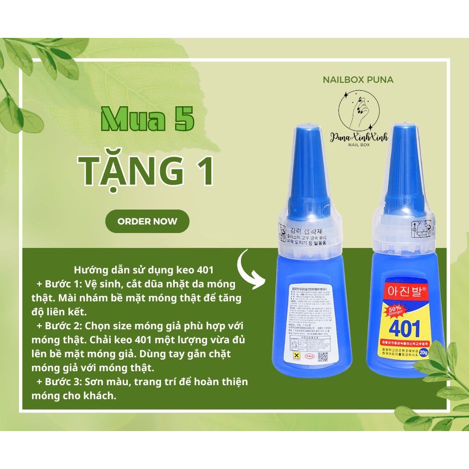 Keo 401 dán móng - Keo dán cho dân làm móng
