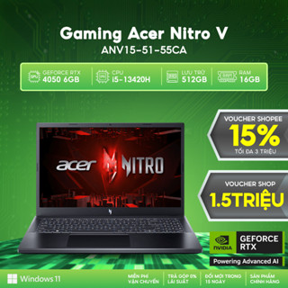 Laptop Gaming Acer Nitro V ANV15-51-55CA Card đồ họa GeForce RTXTM 4050 6GB