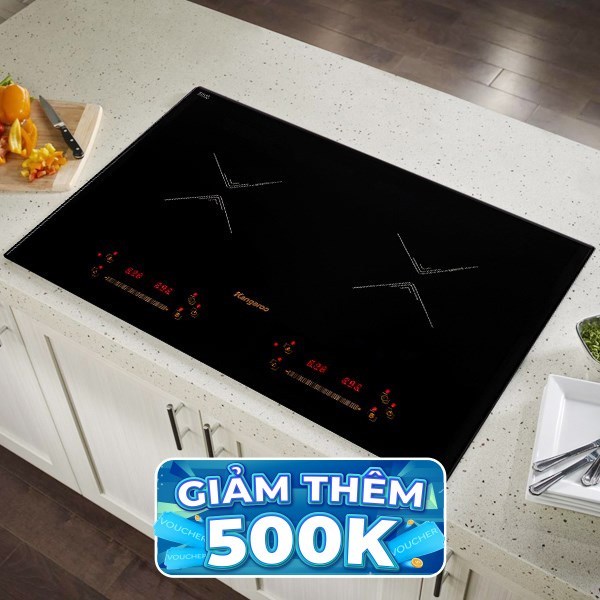 Bếp từ đôi lắp âm Kangaroo KG859i chính hãng Trưng bày mới 98-99 Bảo hành 12 tháng chính hãng