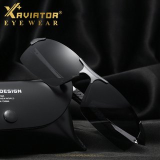 Kính Mát Nam AVIATOR 8177 – Đổi Màu Tự Động, Phân Cực Chống Chói, Gọng Nhôm Magiê