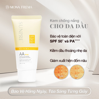 Kem Chống Nắng Không Màu Kiềm Dầu Mona Frema SUNPRE High Protection Aqua Light Facial Gel 60ml