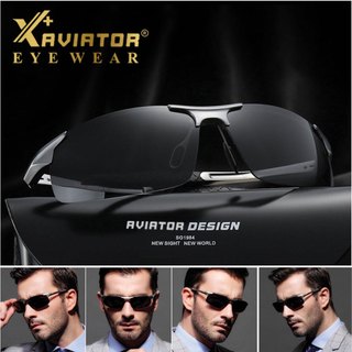 Kính Mát Nam AVIATOR 8177 – Đổi Màu Tự Động, Phân Cực Chống Chói, Gọng Nhôm Magiê