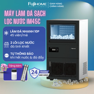 Máy làm đá viên sạch FUJIHOME IM45C có lọc nước 40kg mỗi ngày