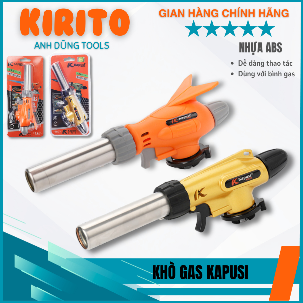 Đèn khò ga đa năng Kapusi Japan, tự động đánh lửa điều chỉnh to nhỏ