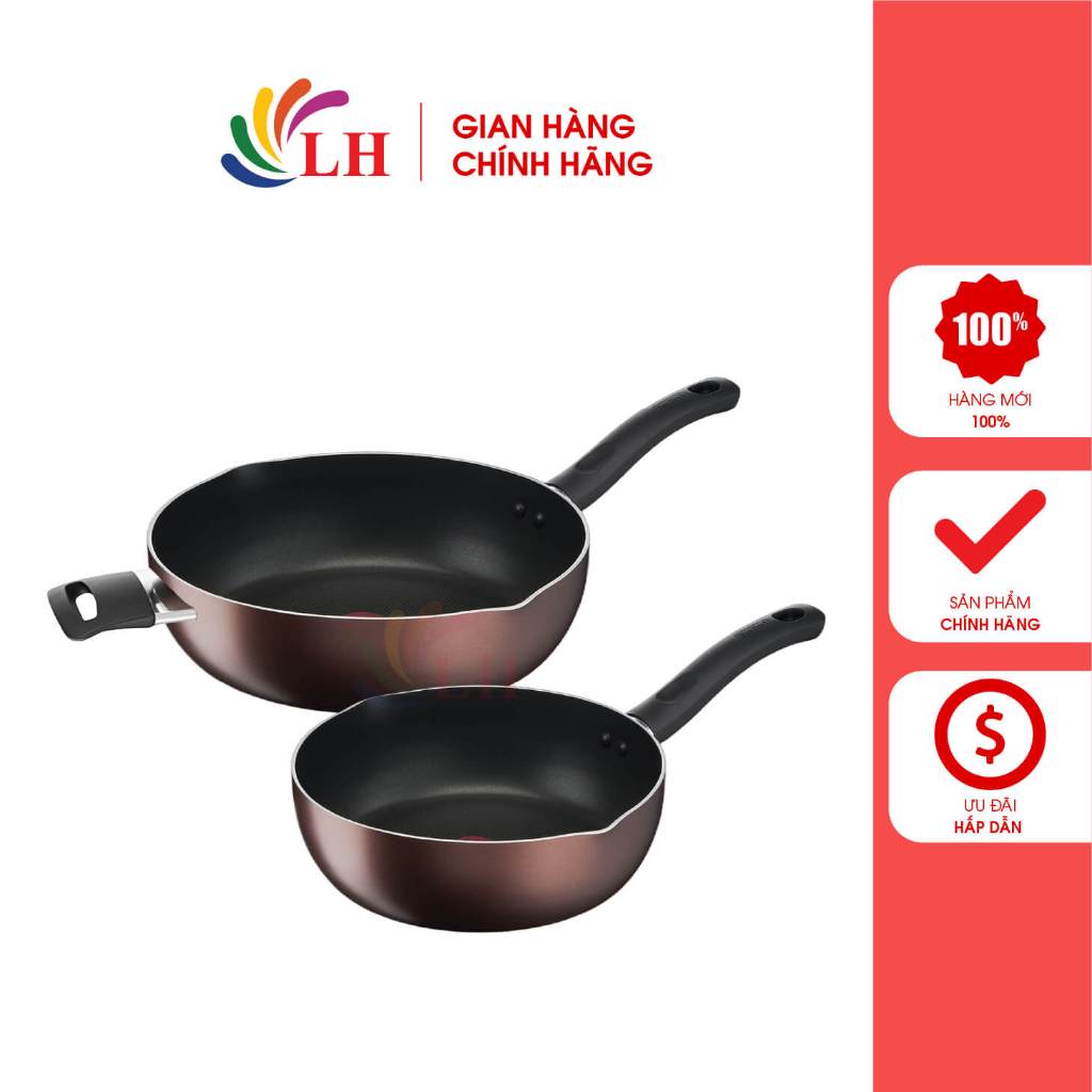 Chảo sâu lòng Tefal Day By Day (24cm/28cm) - Hàng chính hãng