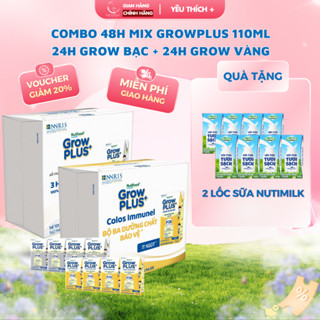 [Bác sĩ Đăng]  Combo 2 Thùng Mix Growplus Vàng + Bạc (24 hộp/thùng) 110ml