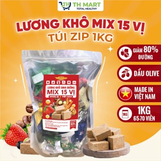 [BỊCH 4KG] Lương Khô Mix 15 Vị Thành Phần Hạt Dinh Dưỡng Và Trái Cây Dành Cho Cả Nhà