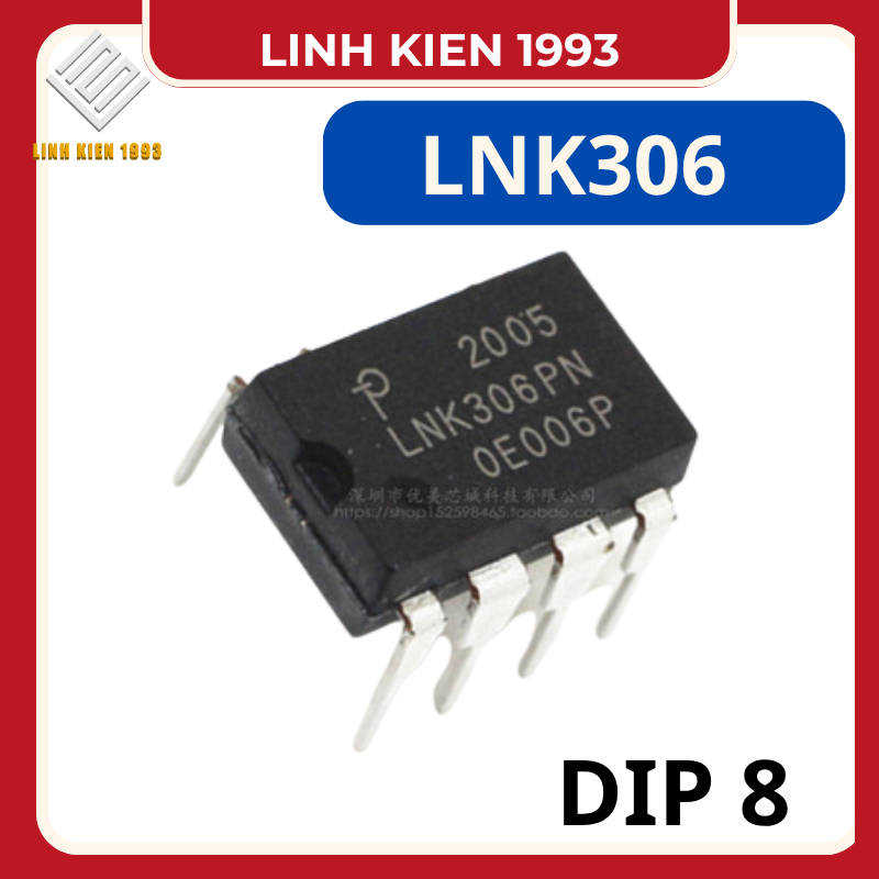 IC LNK306PN – IC Nguồn Xung DIP7 – Nguồn AC-DC Cho Adapter, Quạt, Sạc Điện Tử