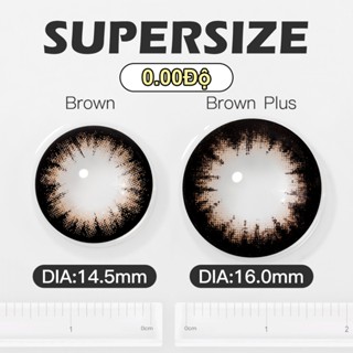 Magister Kính Áp Tròng Màu Đen 14.5mm/16.0mm lens màu nâu đen 1 cặp kính áp tròng kèm hộp Kính áp tròng màu