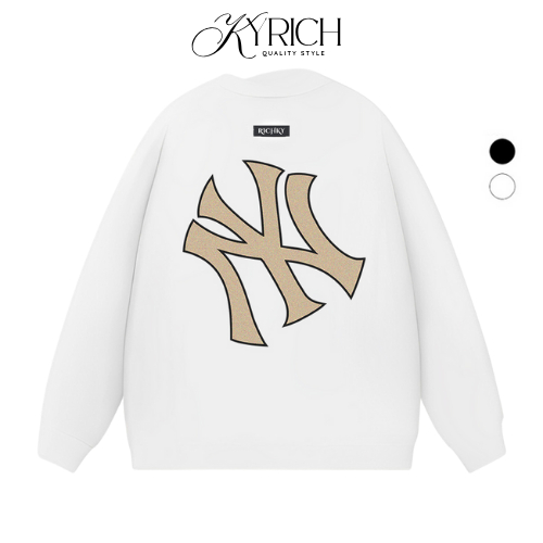 Áo Sweater Kyrich Premium Nỉ Mlb Ny Royal Yellow