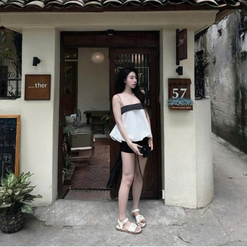 Set áo 2 dây bồng nơ buộc sau xinh xỉu_B1T16 | BigBuy360 - bigbuy360.vn