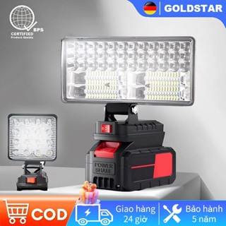 Goldstar Đèn pha LED công suất cao chạy bằng pin(Siêu sáng)đèn LED chiếu xa sử dụng giá đỡ pin