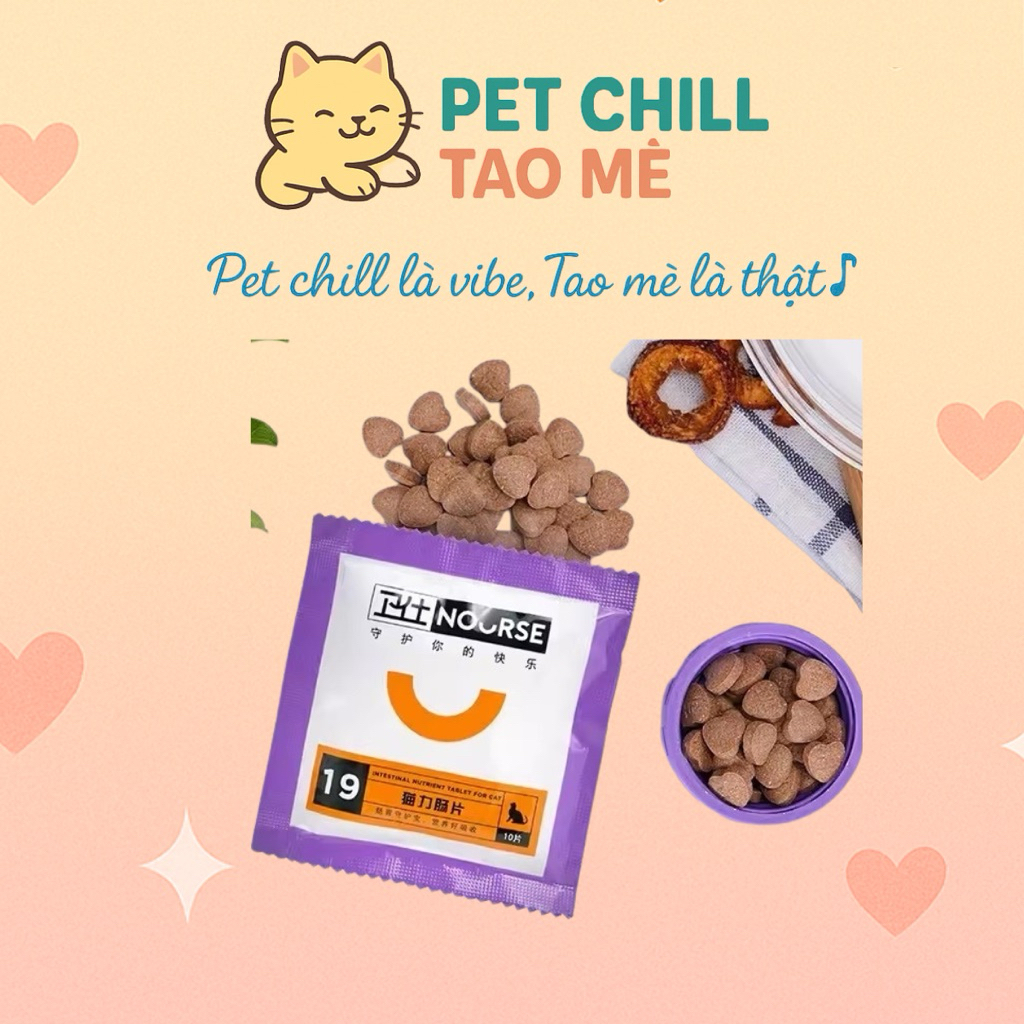 Vitamin Nourse cho mèo dinh dưỡng tăng cân cho mèo phòng tránh bệnh tật Petchilltaome
