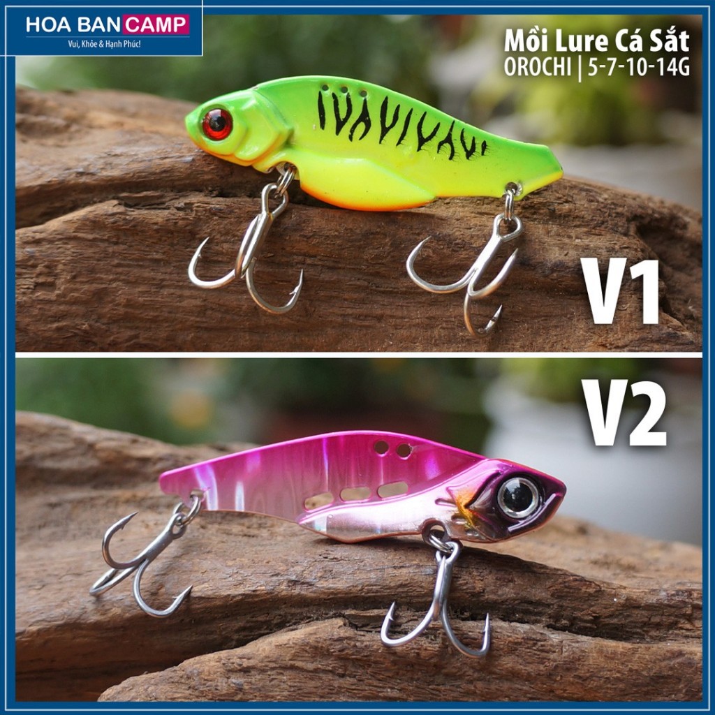 Mồi Lure Cá Sắt Orochi | 5-7-10-14g Lure Chìm, Lửng Câu Sộp, Lóc, Tráp, Măng...