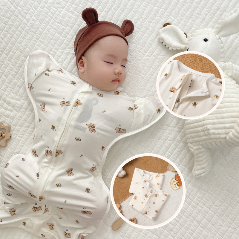 Unbee Nhộng tờ tằm giúp bé ngủ ngon - Nhộng chũn thoáng khí tơ tằm cho bé 0 đến 9 tháng tuổi