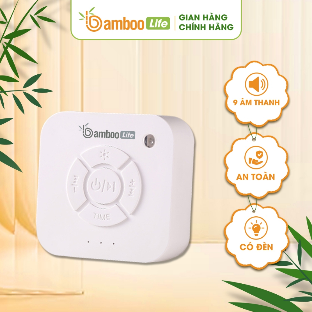  Máy tạo tiếng ồn trắng Bamboo Life BL083  white noise  tạo tiếng ru giúp bé ngủ ngon sâu giấc 