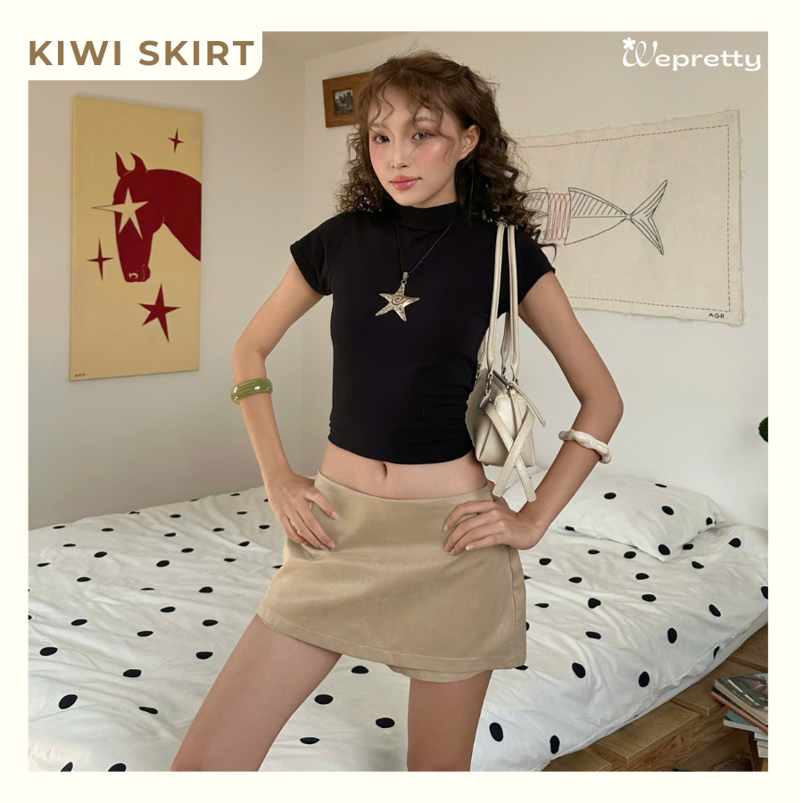 [MỞ BÁN] Kiwi Skirt CV05 Wepretty Clothes Chân Váy Ngắn Nữ Phong Cách Hàn Quốc Năng Động