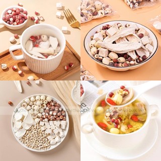 Canh tứ thần, hầm canh hạt sen, y dĩ, bạch linh, khiếm thực, hoài sơn - Chợ Thảo Dược Việt