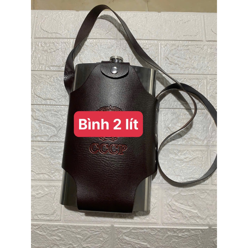 Bình inox 2lít-4lít-5 lít tặng kèm túi da