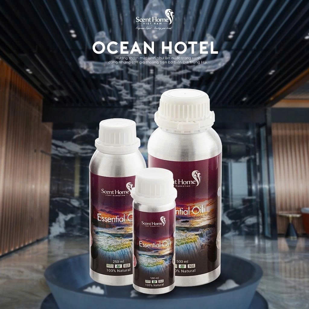 Tinh dầu 𝐒𝐜𝐞𝐧𝐭 𝐇𝐨𝐦𝐞𝐬 mùi hương Ocean Hotel thể tích 100ml