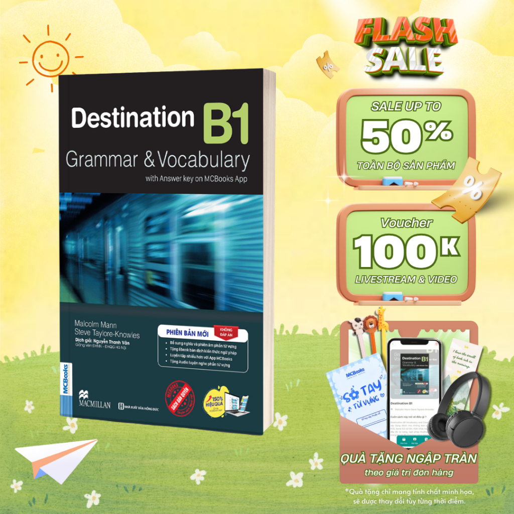 Sách - Destination B1 Grammar and Vocabulary Tặng Audio Và Bài Tập Thực Hành MCBooks