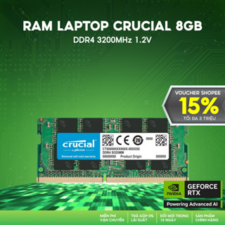 Ram Laptop Crucial 8GB DDR4 3200MHz 1.2V – tối ưu hiệu năng & hỗ trợ đa nhiệm mượt mà - CT8G4SFS832A