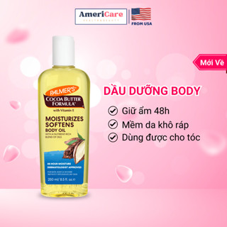  Body Oil Palmer's Cocoa Butter tinh dầu dưỡng da toàn thân mềm mịn dưỡng ẩm da dưỡng tóc 250Ml 