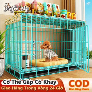 Lồng Nuôi Thú Cưng 4 Kích Cỡ - Gấp Phẳng Tiết Kiệm Không Gian - Màu Sắc Thời Trang